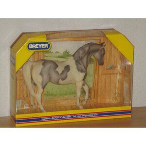 Breyer Classic Collectible Pintabian Grey Pinto # 614 Reeves International Good